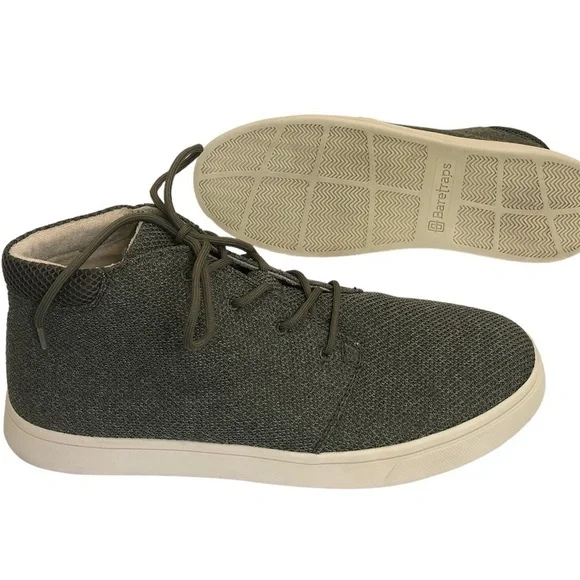 Baretraps Men’s Luca Lace-Up Sneakers Shoes Size 11M Dark Sage Green Comfort EUC - Picture 2 of 9